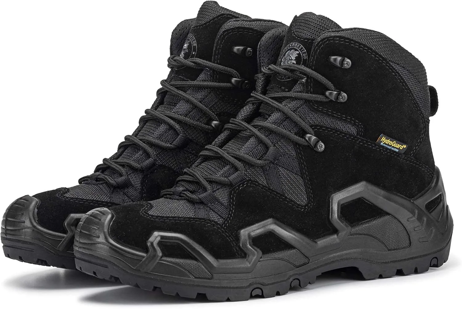 ROCKROOSTER Walland Men 8 inch Combat Boots for men, Trekking Waterproof Rubber Outsole Backpacking Hiking Boots KS735-KS737