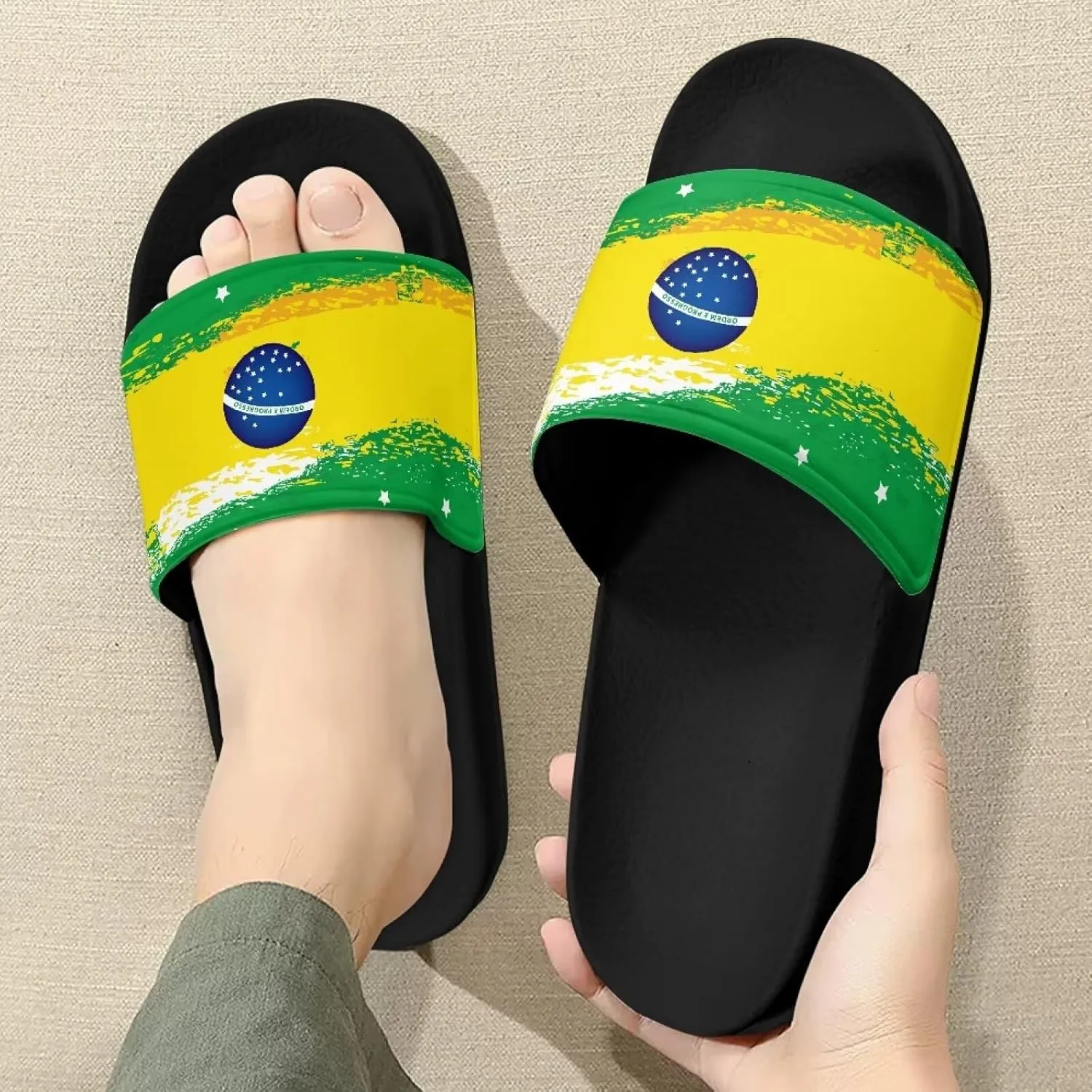 Sandals Slides for Women Stylish Summer Slippers Casual Beach Slides Non Slip Bathroom Slide Shoes