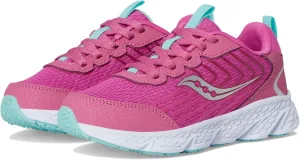 Saucony Wind 3.0 (Little Big Kid) Sneaker, Pink, 3.5 US Unisex