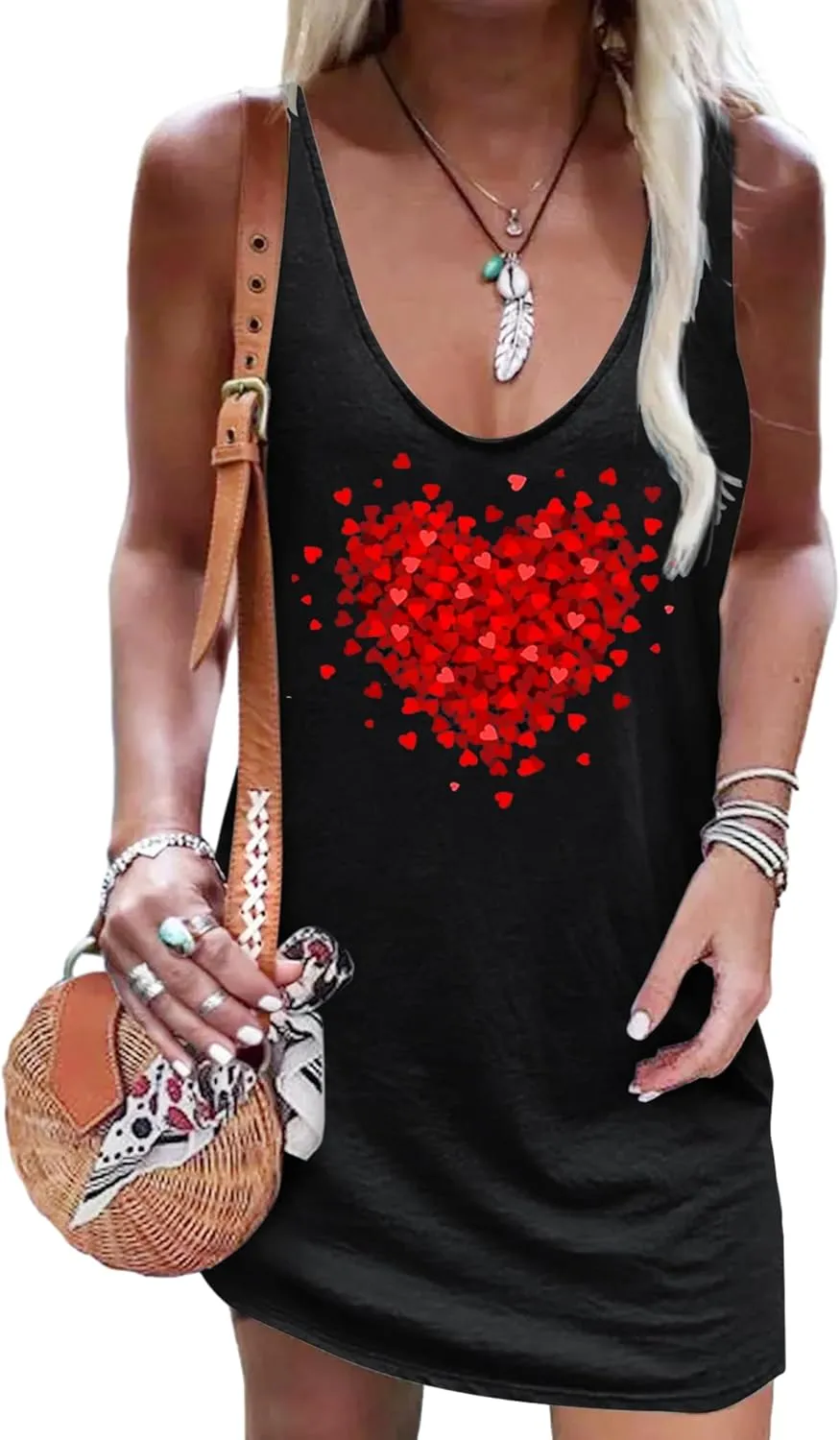 Sexy Summer Dress for Women Sun Salt Sand Graphic Mini Dress Hawaii Beach Vacation Dresses Summer Sexy V Neck Sundress