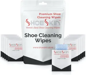 Shoe Cleaning Wipes (30 Count) - Textured Sneaker Cleaning Wipes Great for Travel - Works for All Shoes and Sneakers