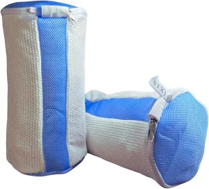 Shoe Washing Machine Bag Laundry ShoeBag for Washer and Dryer - 2pc Reusable Shoe Cleaning Bag for Sneaker Tennis Shoes Unstain Cleaner lockable zipper (White)