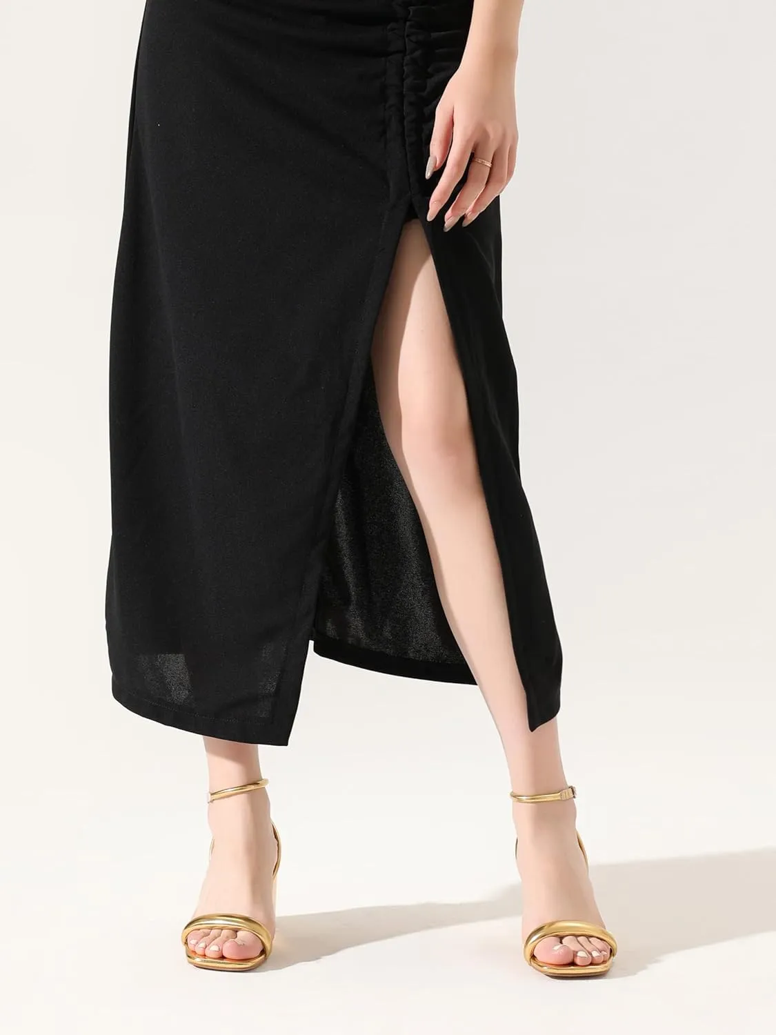 Shoe'N Tale Chunky Heels for Women Block Strappy Heeled Sandals Ankle Buckle Square Toe Comfortable Dressy Shoes