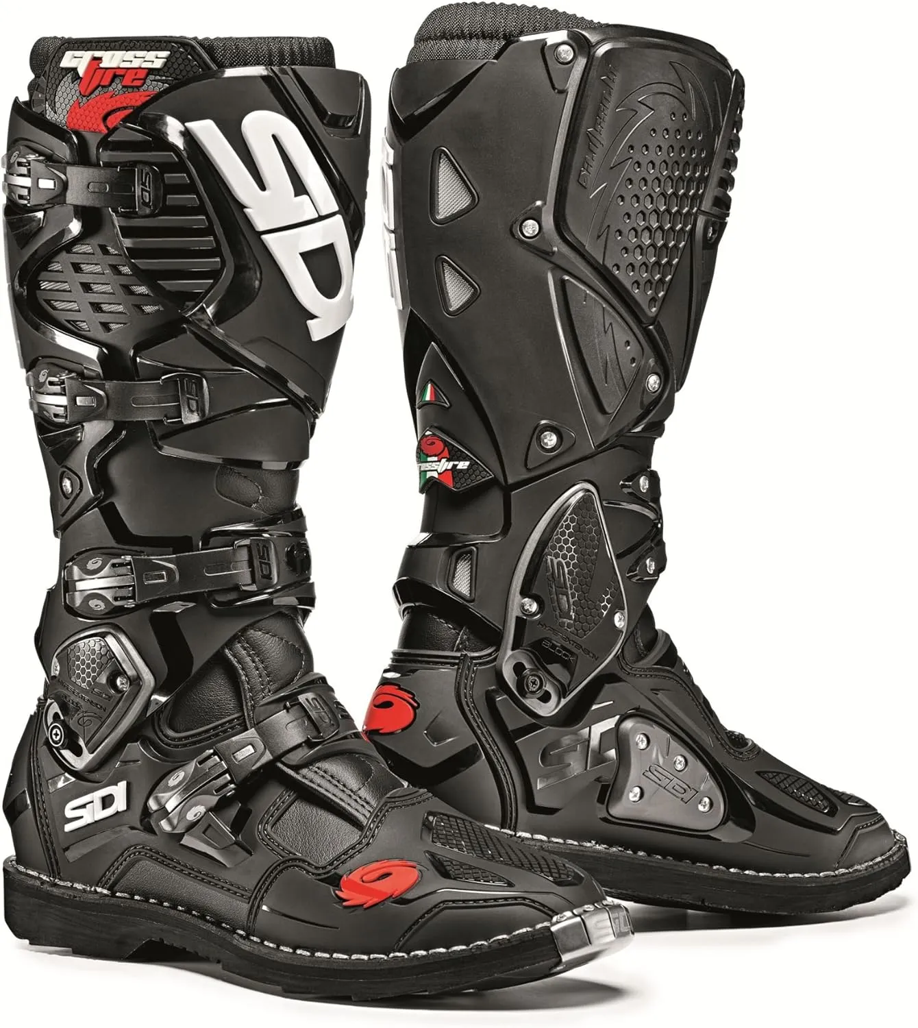 Sidi Crossfire 3 TA Off Road Motorcycle Boots Black US12.5/EU47 (More Size Options)