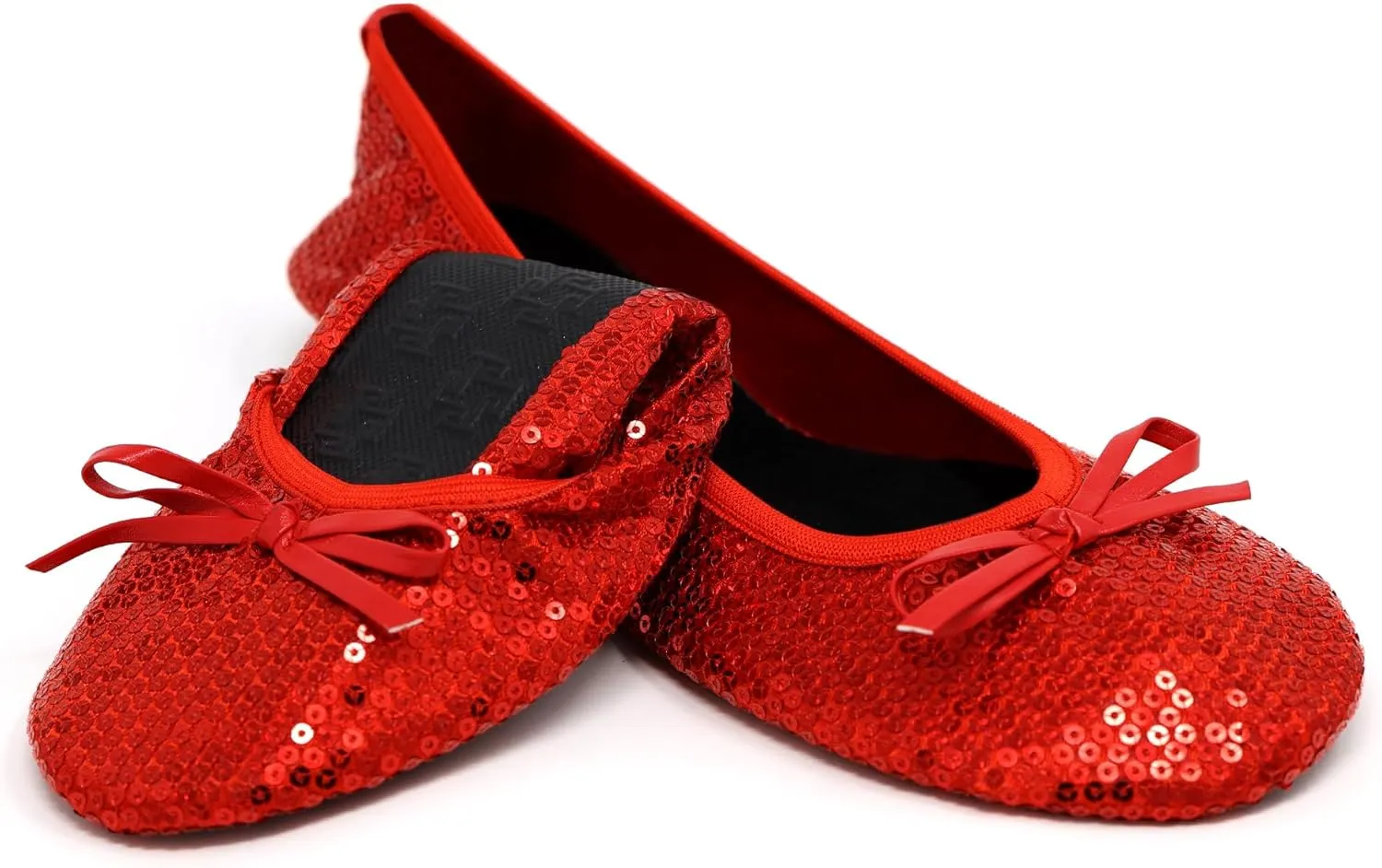 Silky Toes Foldable Flats for Women Purse Ballet Shoes Ballerina Slippers