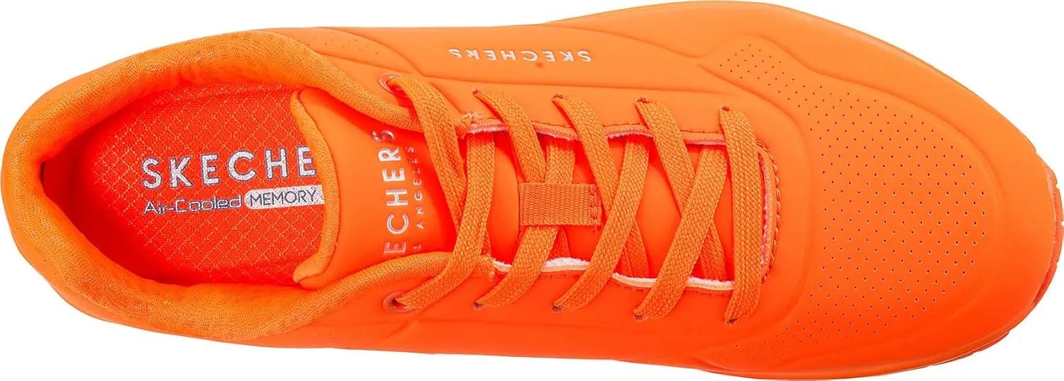 Skechers Women's Uno-Night Shades Sneaker Cooled Memory Foam, Skech-Air Midsole, Durabuck Upper