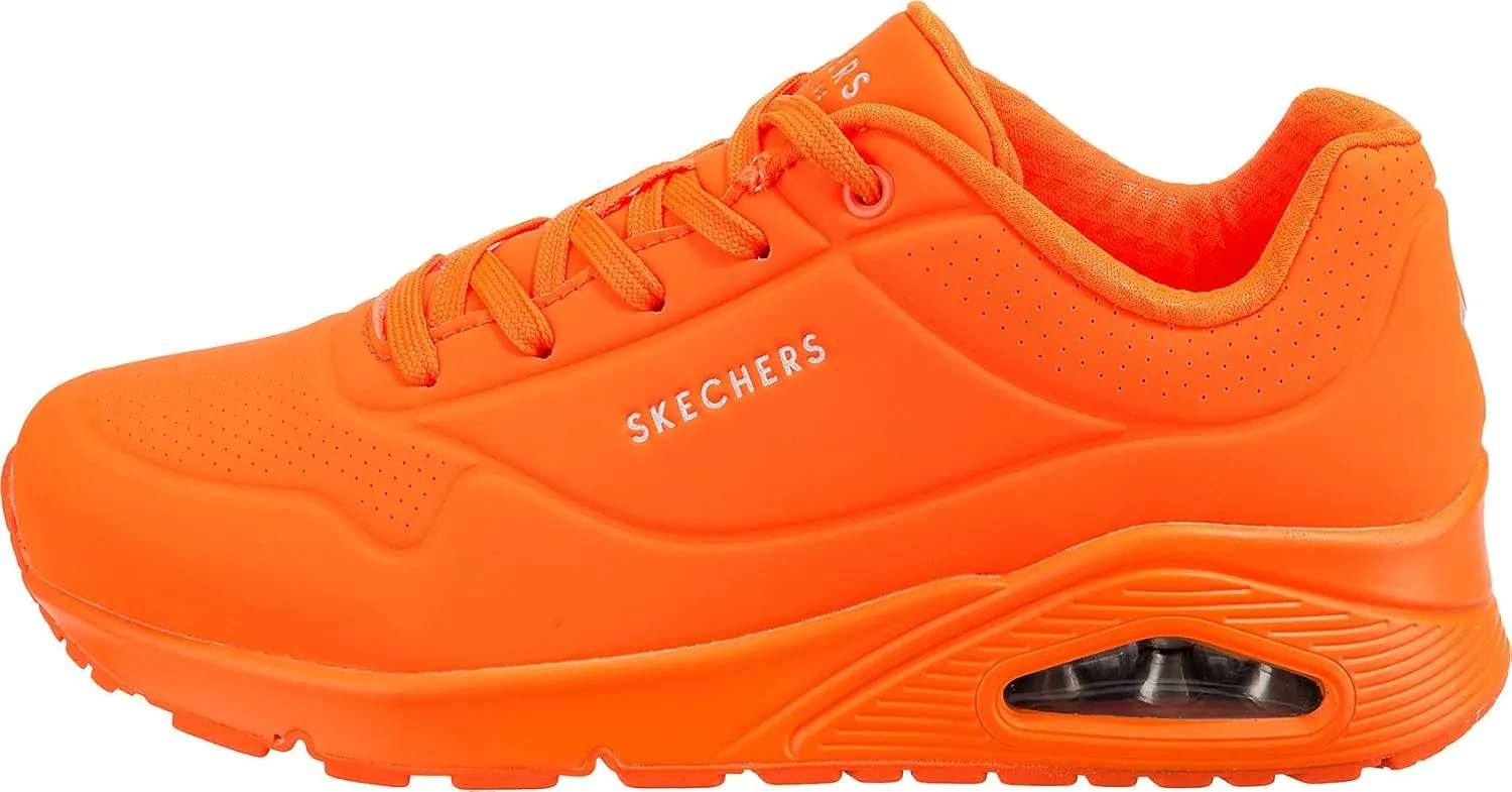 Skechers Women's Uno-Night Shades Sneaker Cooled Memory Foam, Skech-Air Midsole, Durabuck Upper