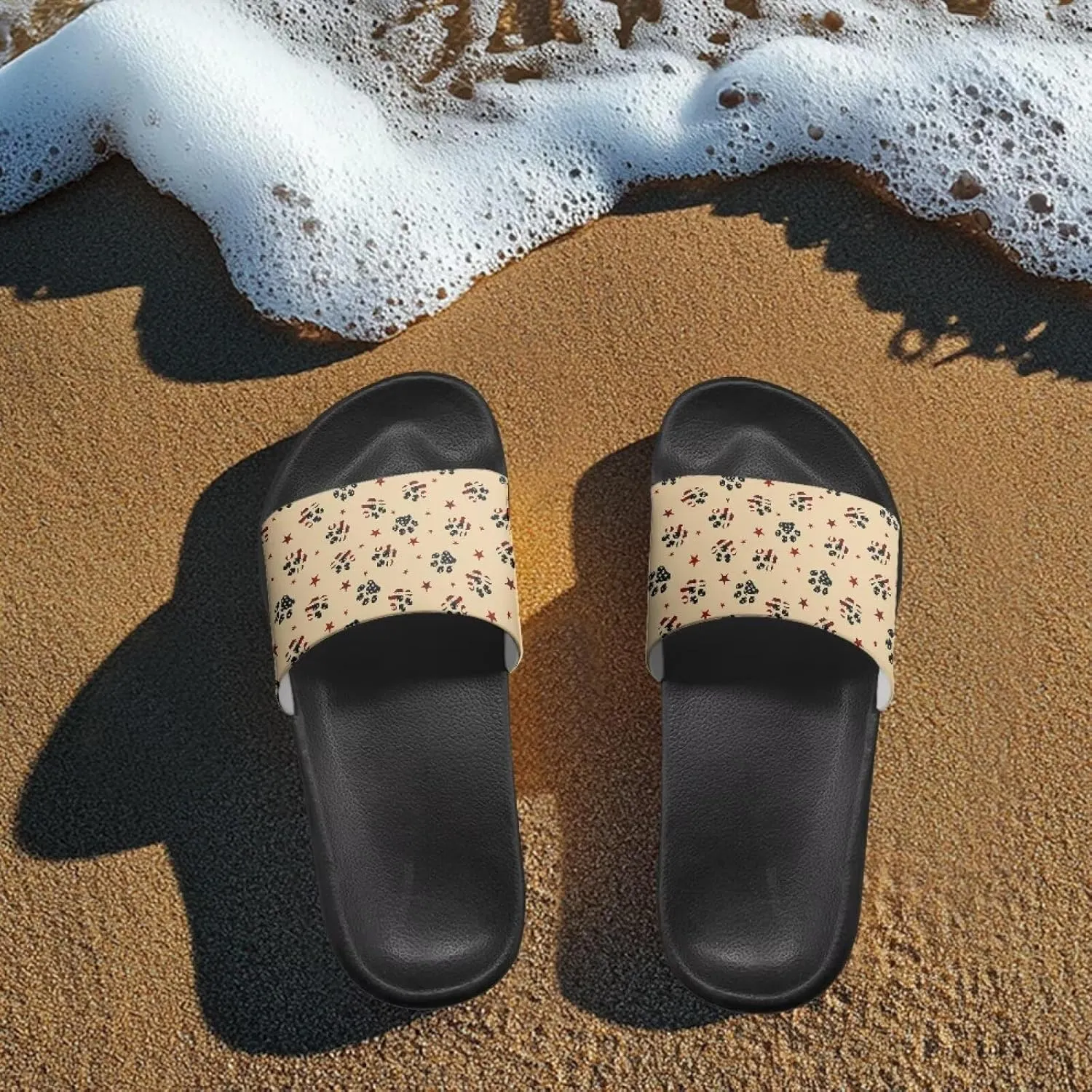 Slippers for Women and Men, Cloud Slides Shower Sandals House Shoes, Comfy and Cushioned EVA Flat Sandals