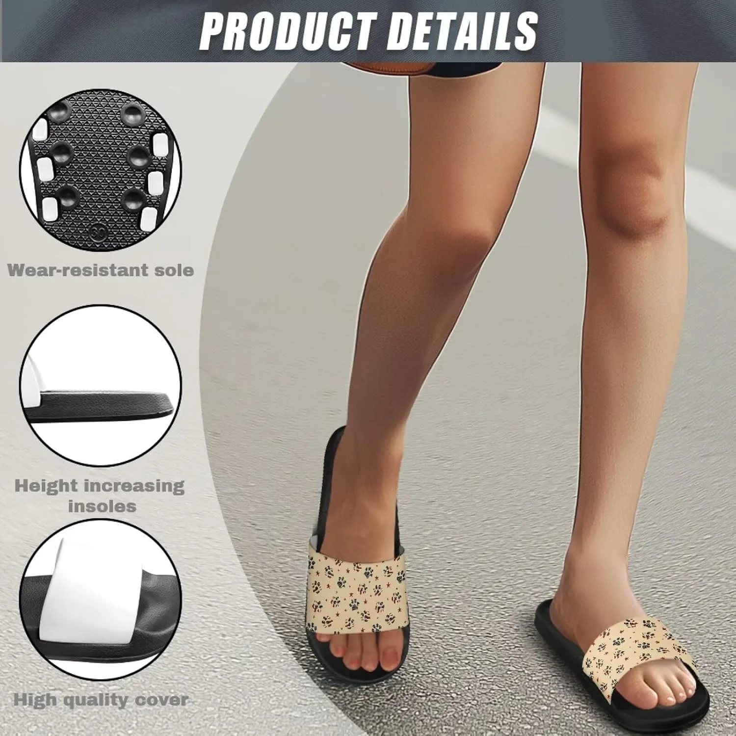 Slippers for Women and Men, Cloud Slides Shower Sandals House Shoes, Comfy and Cushioned EVA Flat Sandals