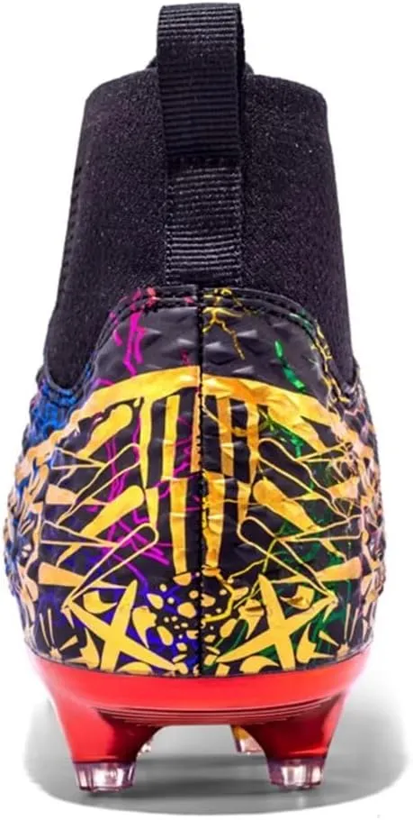 Soccer Cleats for Mens Womens Youth FG Football Boots Outdoor Comfortable Breathable Training Sneaker Shoes High Top