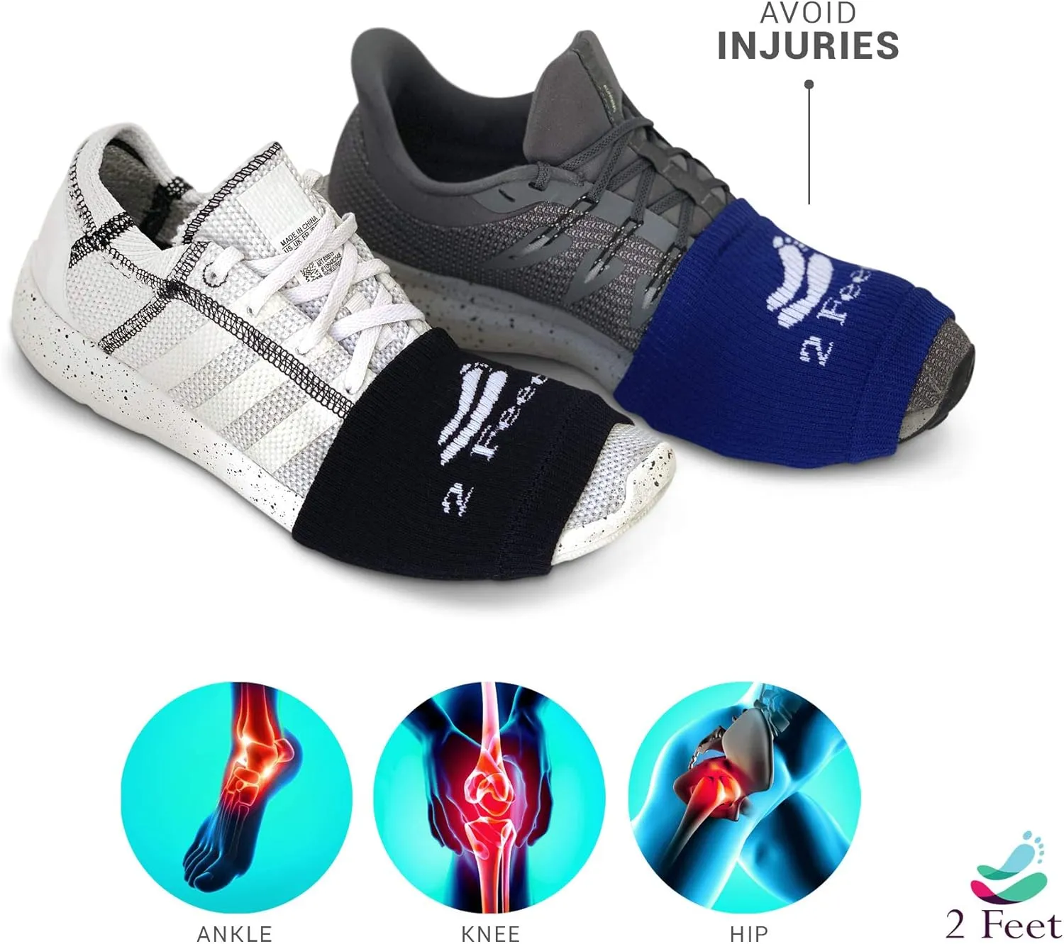 Socks for Dancing on Smooth Floors, Dance Socks Over Sneakers, Smooth Pivots and Turns on Wood Floors, 4 Pairs Pack