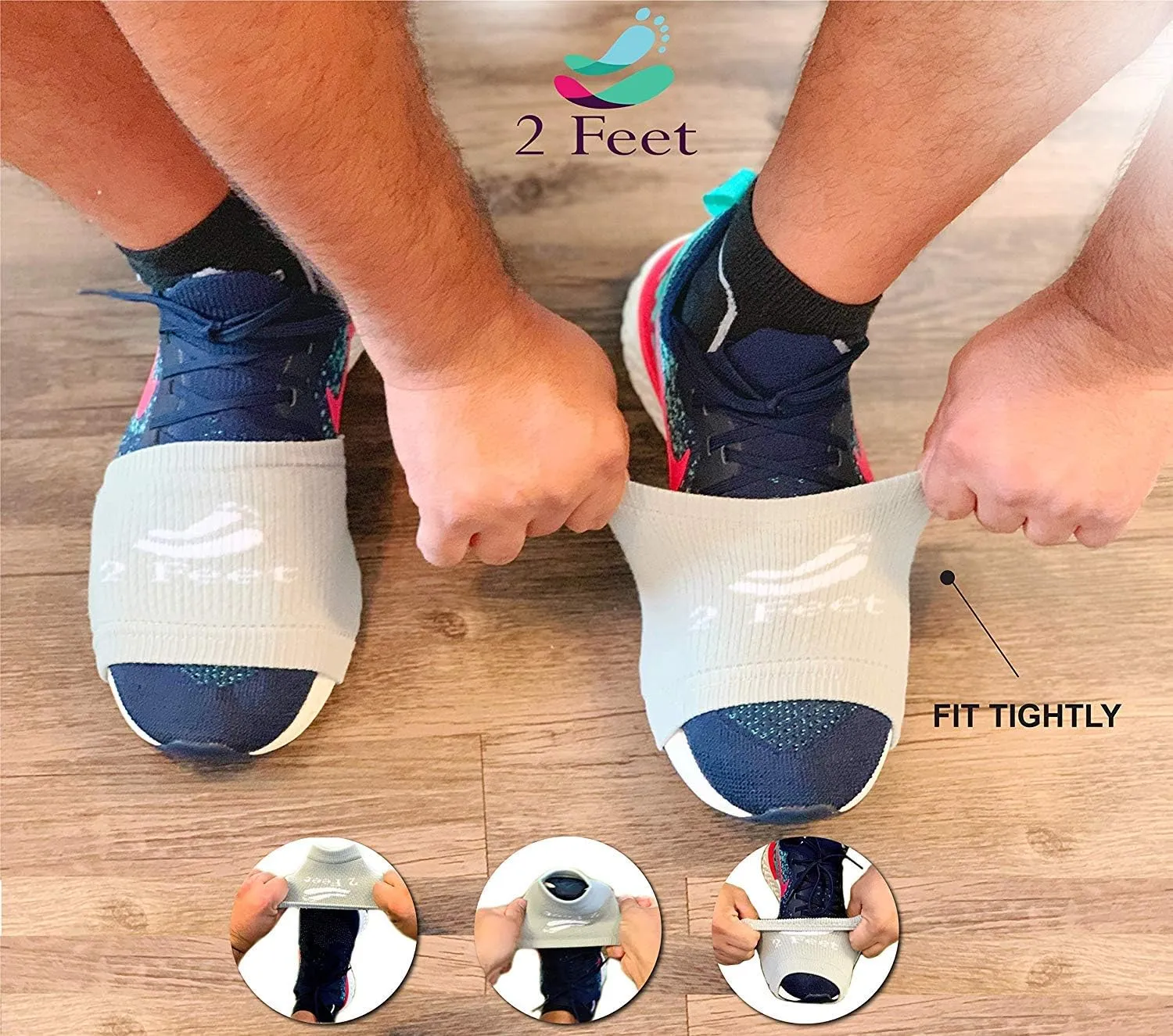 Socks for Dancing on Smooth Floors, Dance Socks Over Sneakers, Smooth Pivots and Turns on Wood Floors, 4 Pairs Pack