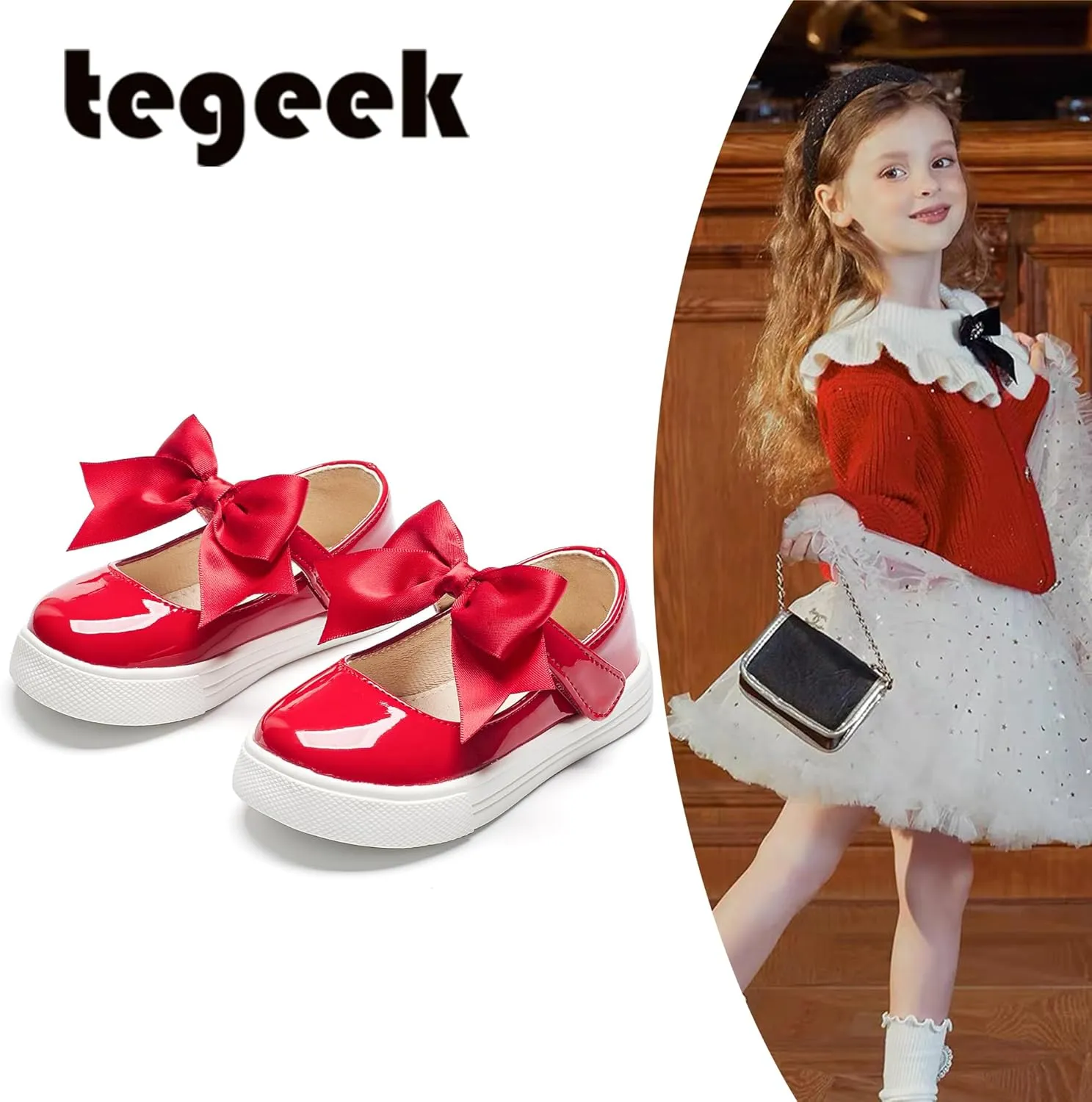 Sparkly Sneakers for Girls 3-12 Years Slip-On Comfort Fit Casual Princess Shoes