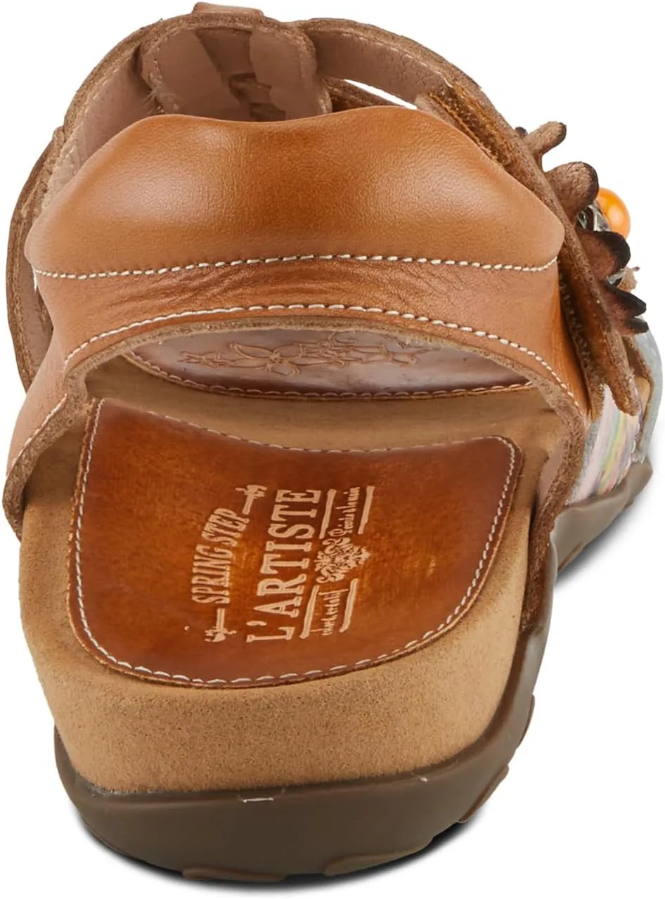 Spring Step L'Artiste Women's ACTIONETTA Artistic Sandals with Multiple Hook and Loop Closures