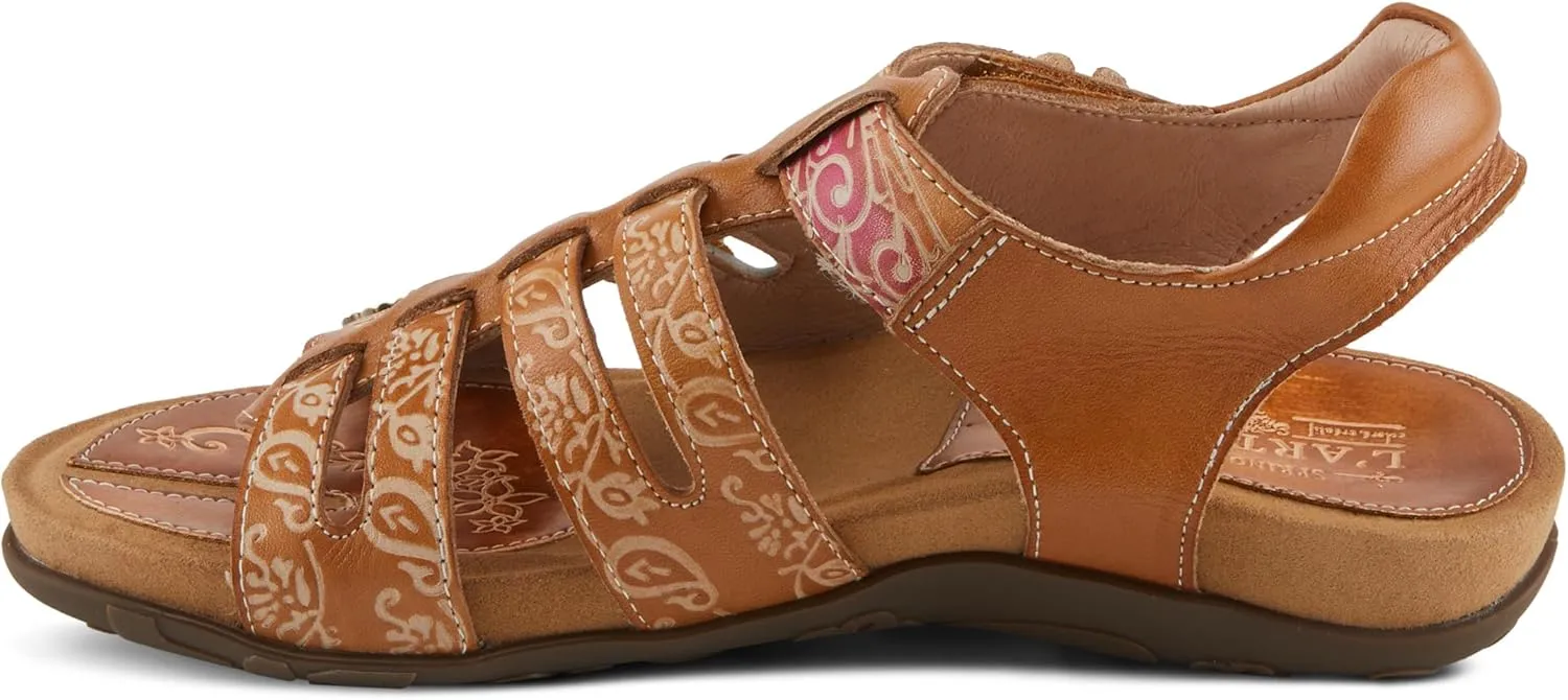Spring Step L'Artiste Women's ACTIONETTA Artistic Sandals with Multiple Hook and Loop Closures