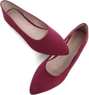 Stunner Women's Flats Fashion Pointed Toe Flats Comfortable Ballet Flats Solid Casual Slip On Flats