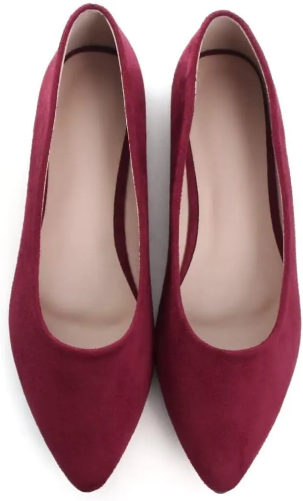 Stunner Women's Flats Fashion Pointed Toe Flats Comfortable Ballet Flats Solid Casual Slip On Flats