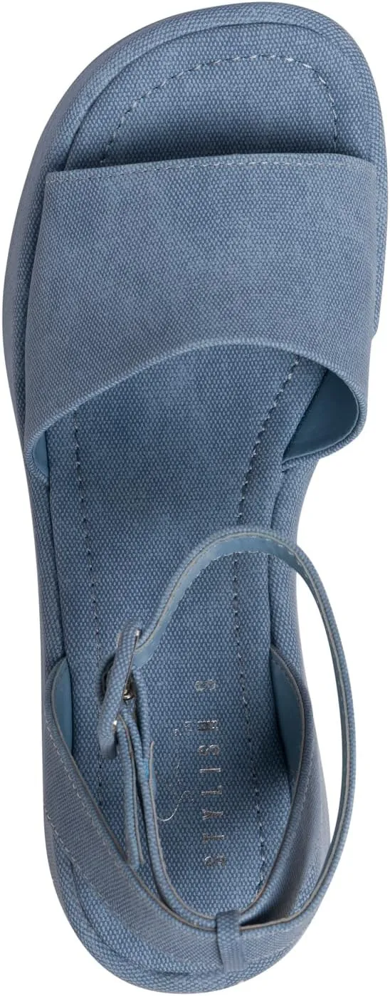 STYLISH S Womens Wedge Platform Sandals Open Toe Ankle Strap - FOCA