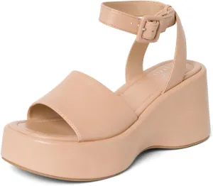 STYLISH S Womens Wedge Platform Sandals Open Toe Ankle Strap - FOCA
