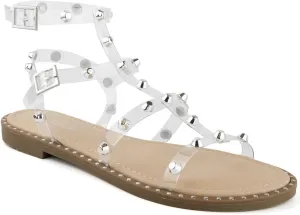 Sugar Women's Outing H Band Sandals with Faux Crocodile Footbed and Studs