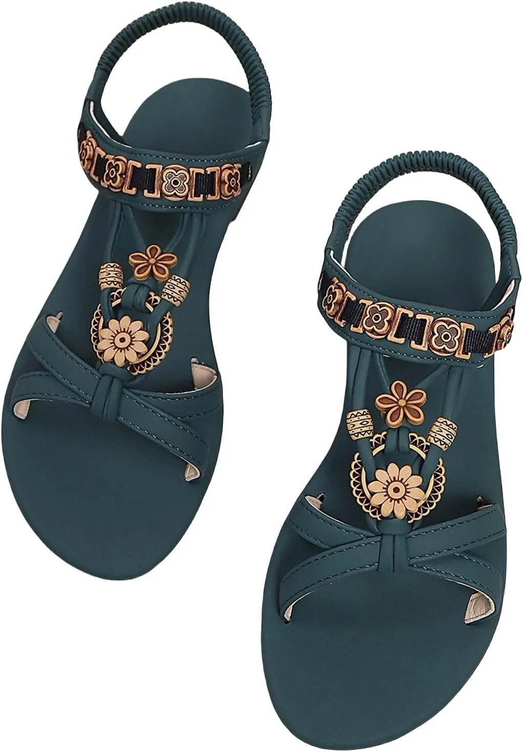 Summer flat Sandals For Women 2025 New Casual Comfortable boho Sandal Trendy low heel dress shoes for womens