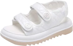 Summer women's sandals fashionable minimalist trendy casual lightweight breathable comfortable soft anti slip wear-resistant One line buckle