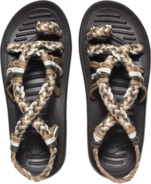 SURRAY Womens Summer Flat Sandals Comfortable Arch Support Walking Braided Beach Sandals, Size US 5-11
