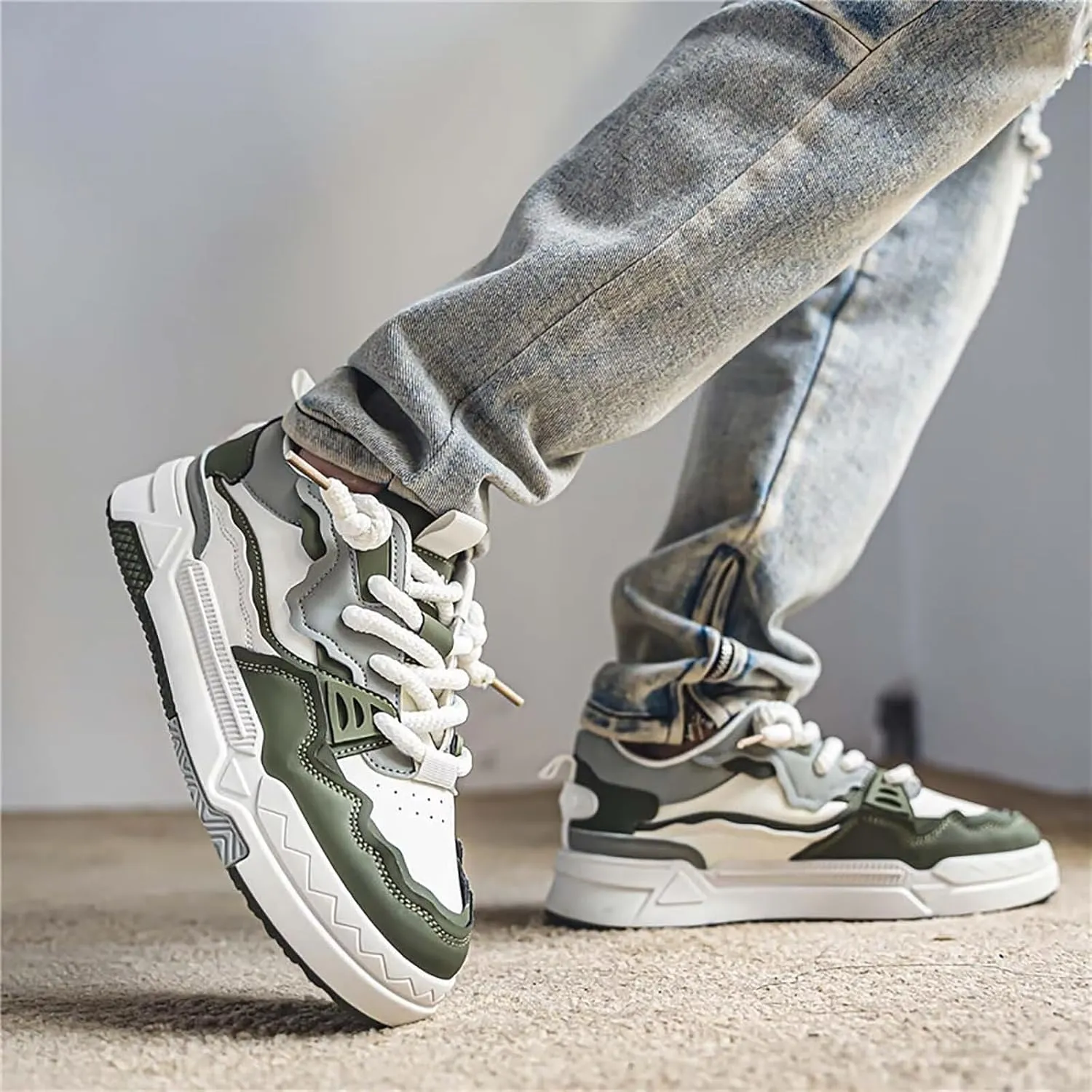 TERBOFIN Men's Fashion Sneakers Casual Walking Shoes Skate Shoes for Outdoor