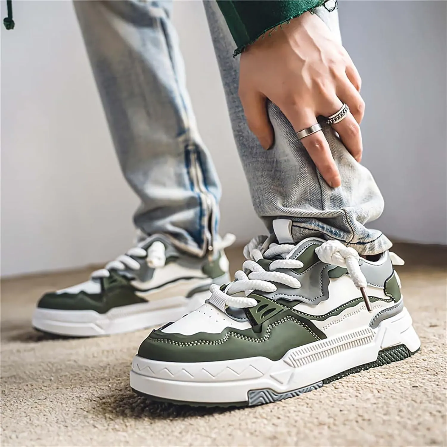 TERBOFIN Men's Fashion Sneakers Casual Walking Shoes Skate Shoes for Outdoor