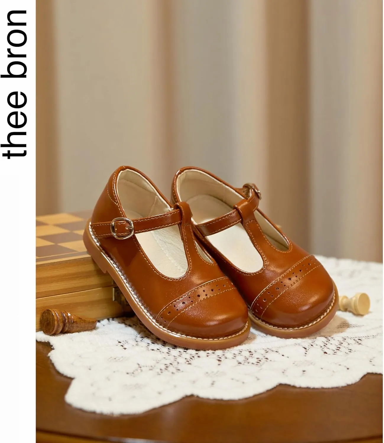 THEE BRON Girls Dress Shoes Little Kid Mary Jane School Uniform Shoes Oxford
