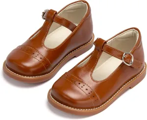 THEE BRON Girls Dress Shoes Little Kid Mary Jane School Uniform Shoes Oxford