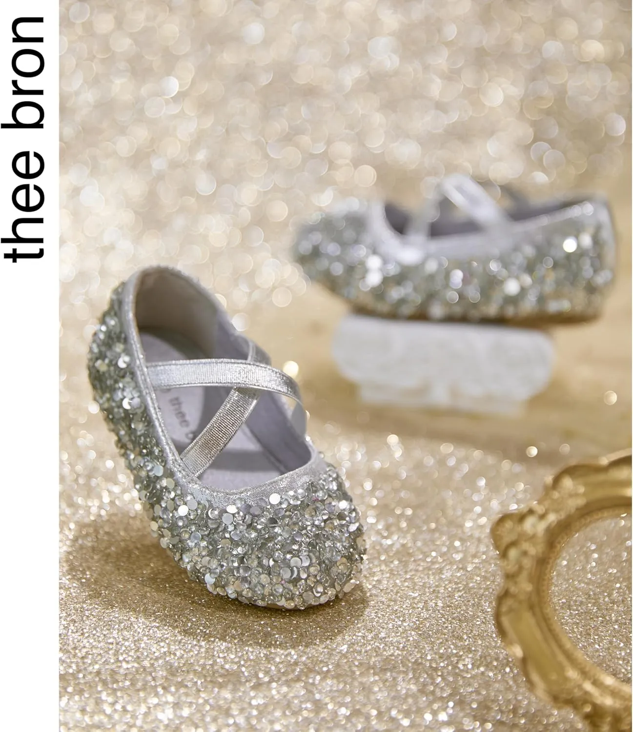 THEE BRON Toddler Girls Dress Shoes Ballet Mary Jane Flats Princess Costume Shoes