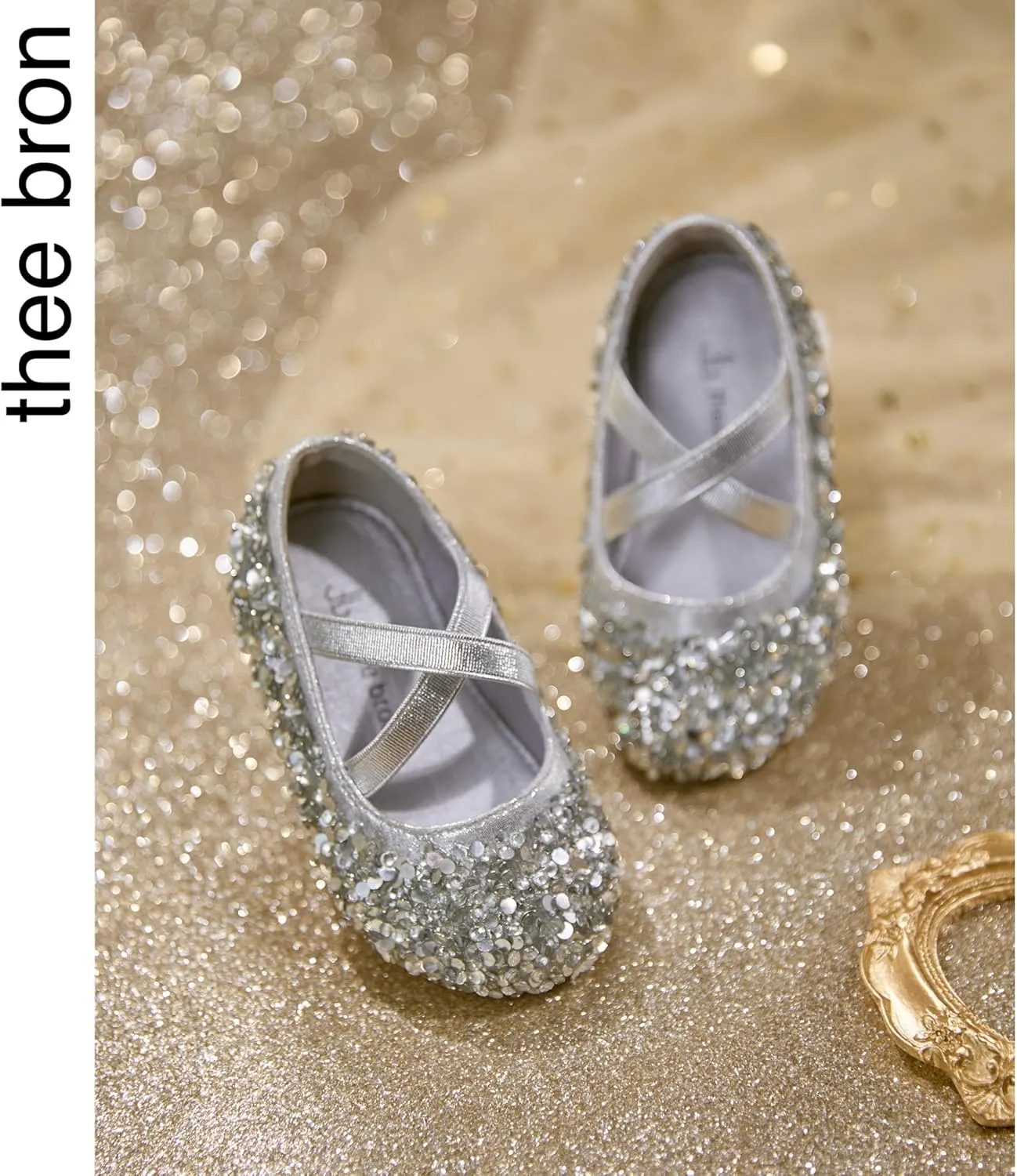 THEE BRON Toddler Girls Dress Shoes Ballet Mary Jane Flats Princess Costume Shoes