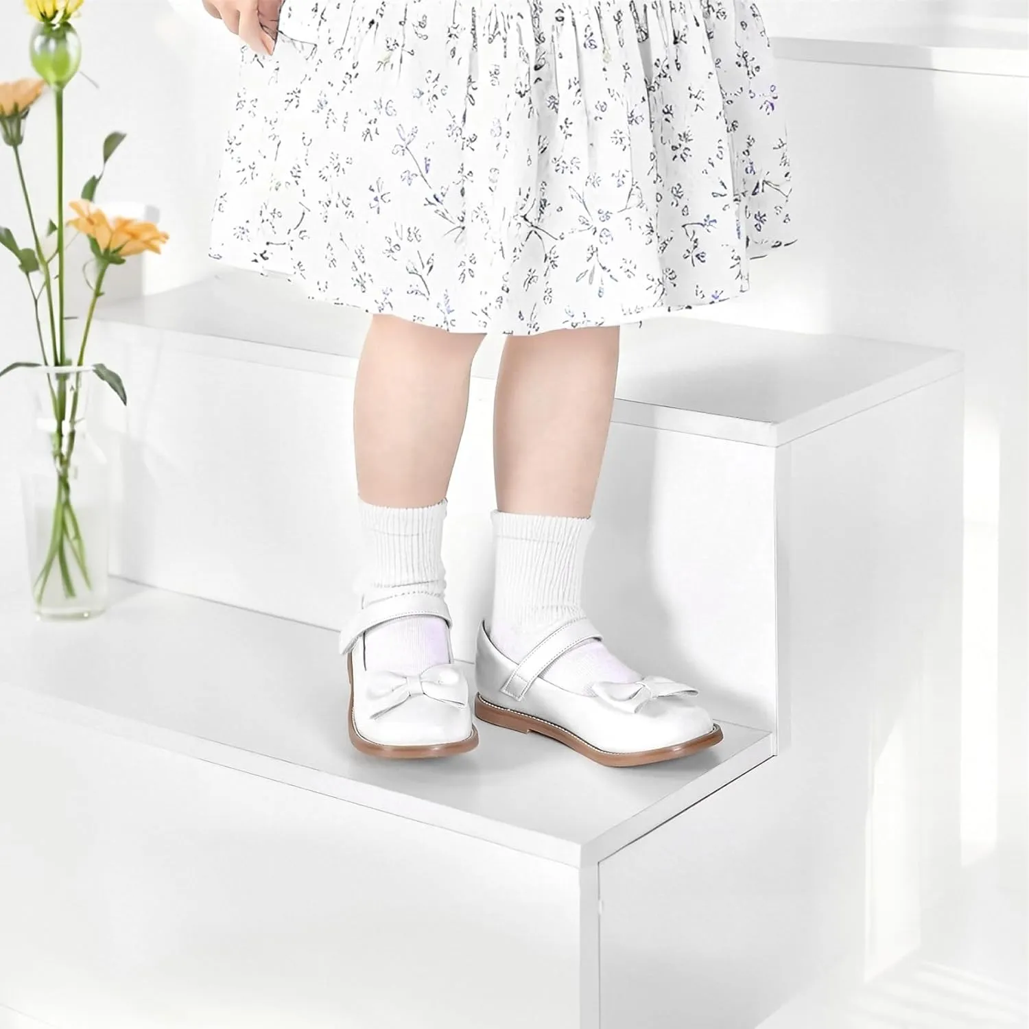 THEE BRON Toddler Girls Mary Jane Flats Kids School Uniform Party Dress Shoes