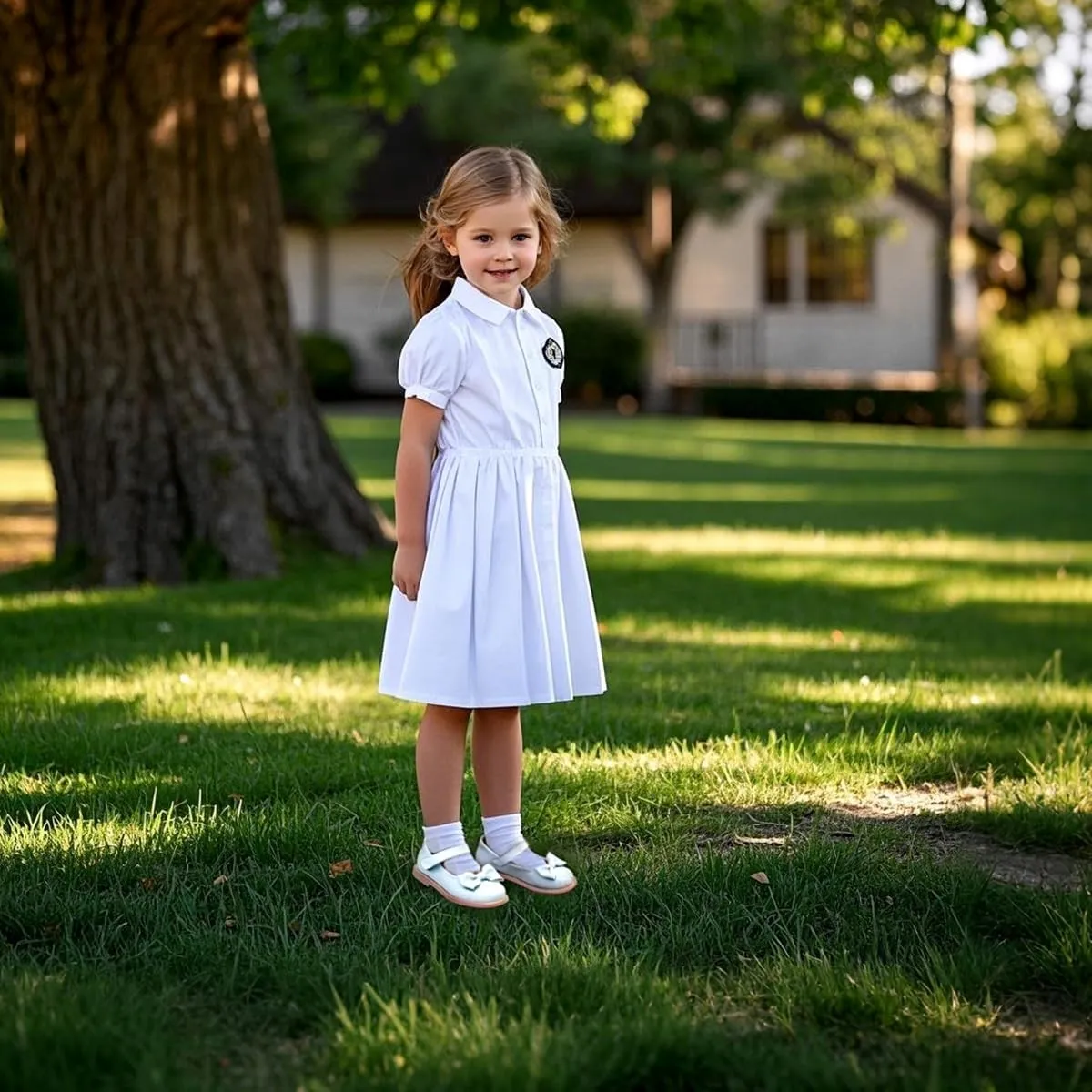 THEE BRON Toddler Girls Mary Jane Flats Kids School Uniform Party Dress Shoes