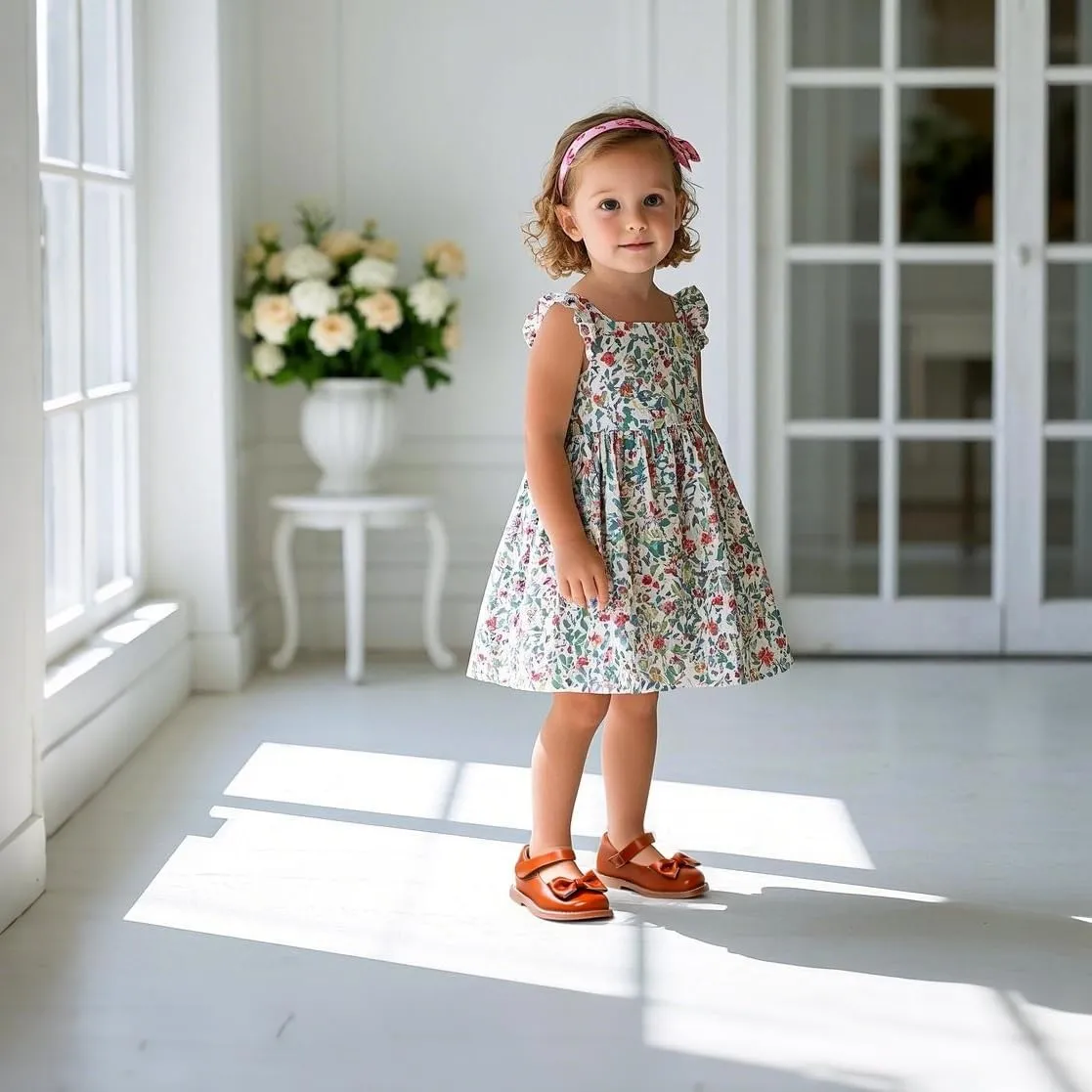 THEE BRON Toddler Girls Mary Jane Flats Kids School Uniform Party Dress Shoes