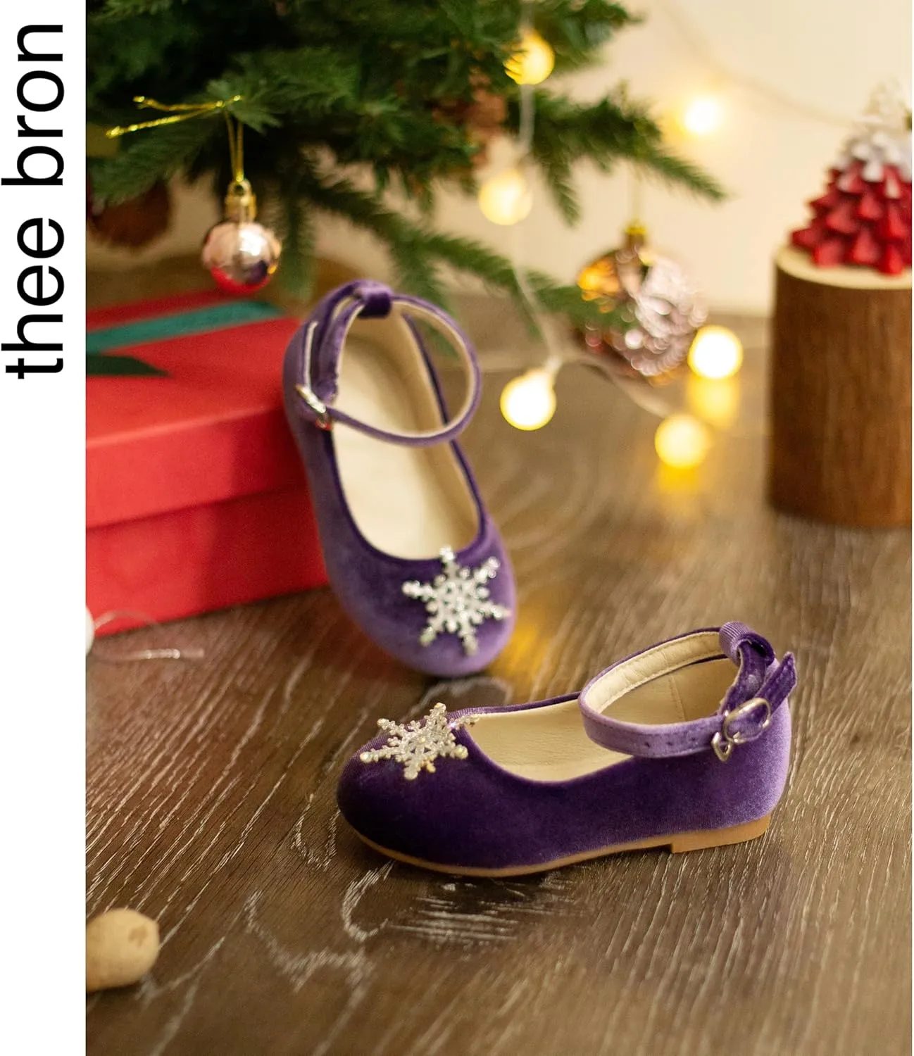 THEE BRON Toddler Little Girl Mary Jane Dress Shoes Princess Ballerina Flat Shoes