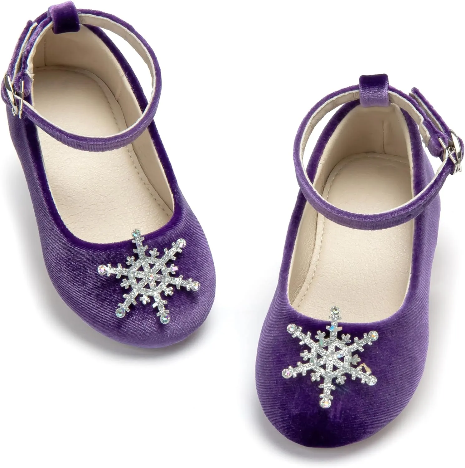THEE BRON Toddler Little Girl Mary Jane Dress Shoes Princess Ballerina Flat Shoes