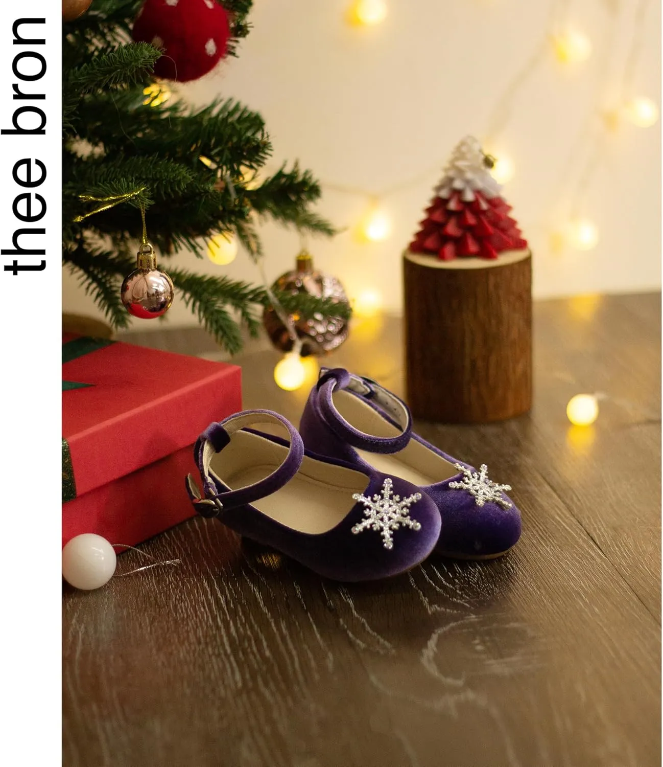 THEE BRON Toddler Little Girl Mary Jane Dress Shoes Princess Ballerina Flat Shoes