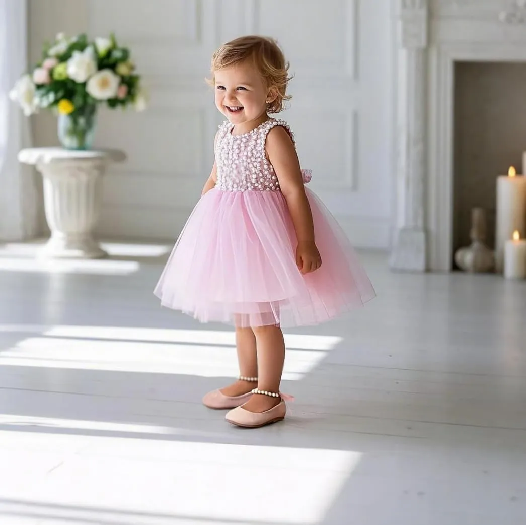 THEE BRON Toddler/Little Girl Mary Jane Flats Princess Dress Shoes