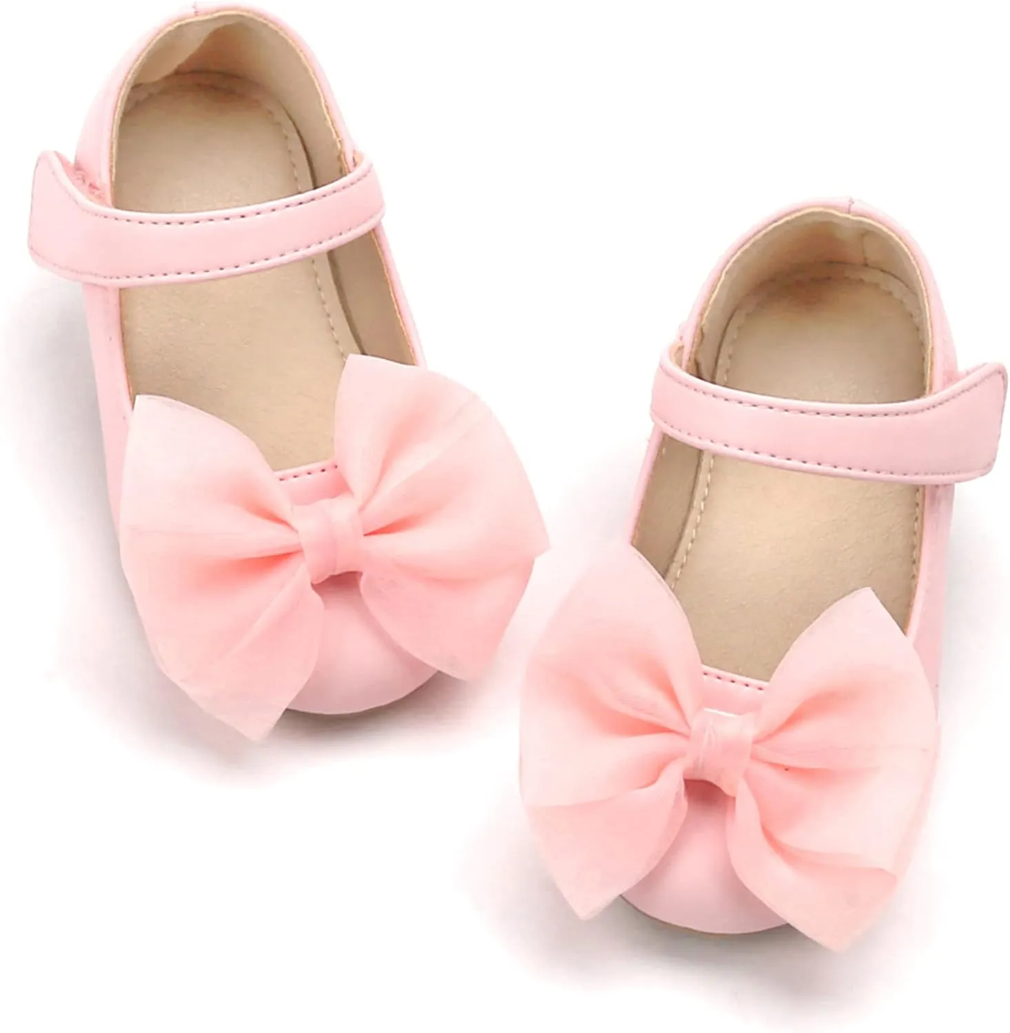 THEE BRON Toddler/Little Girl Mary Jane Flats Princess Dress Shoes