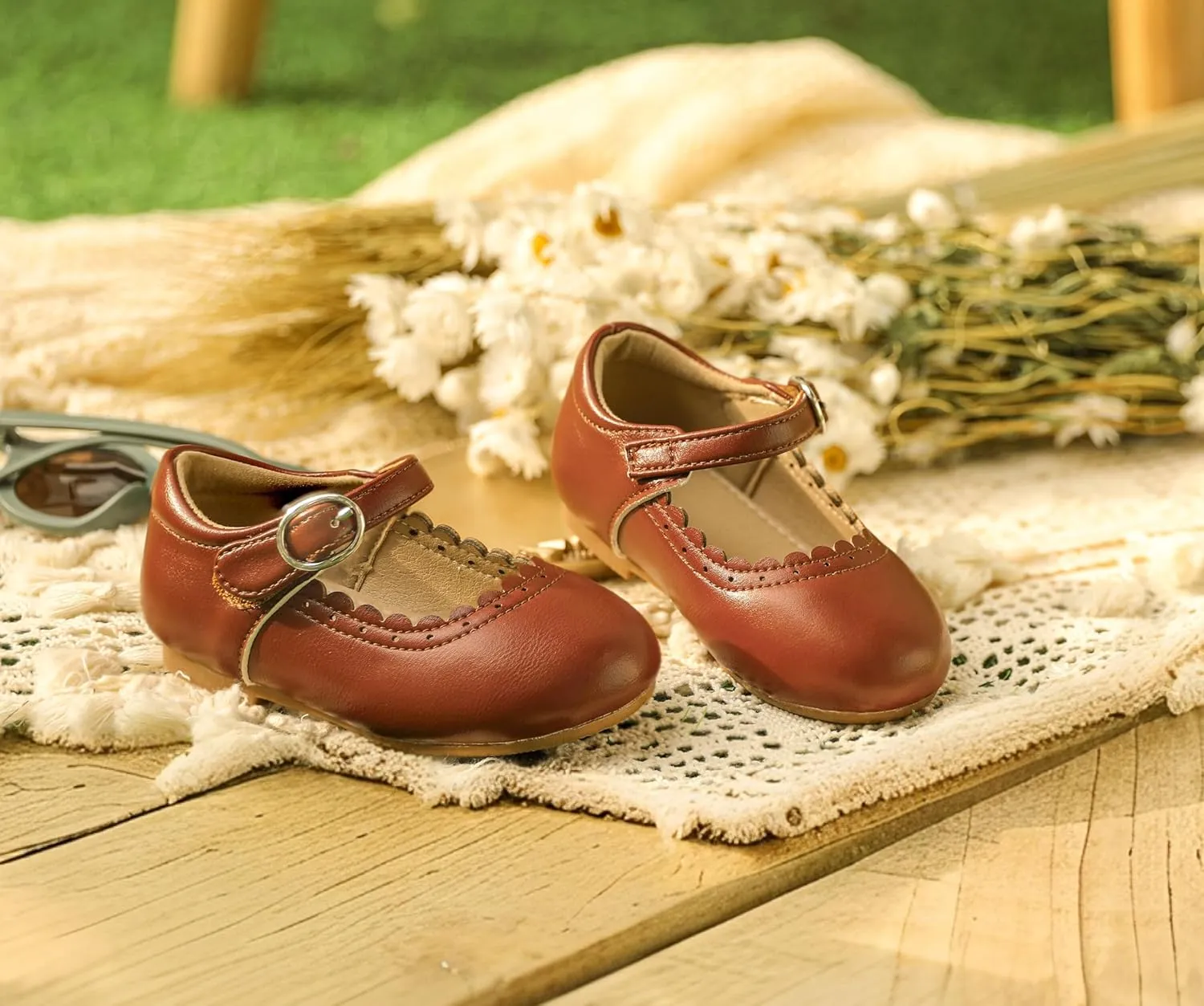 Toddler Ballet Flats for Girls - Princess Party Shoes Wedding & Dress