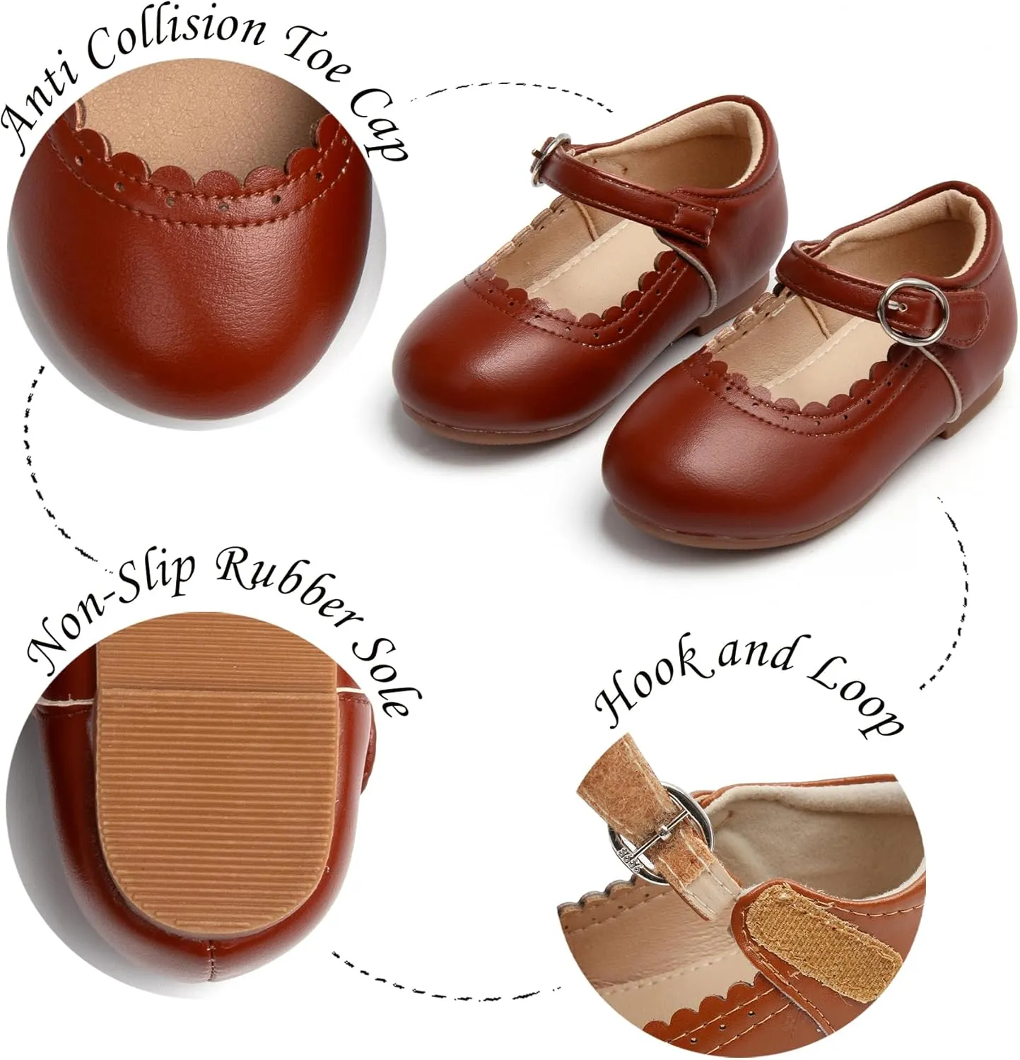 Toddler Ballet Flats for Girls - Princess Party Shoes Wedding & Dress