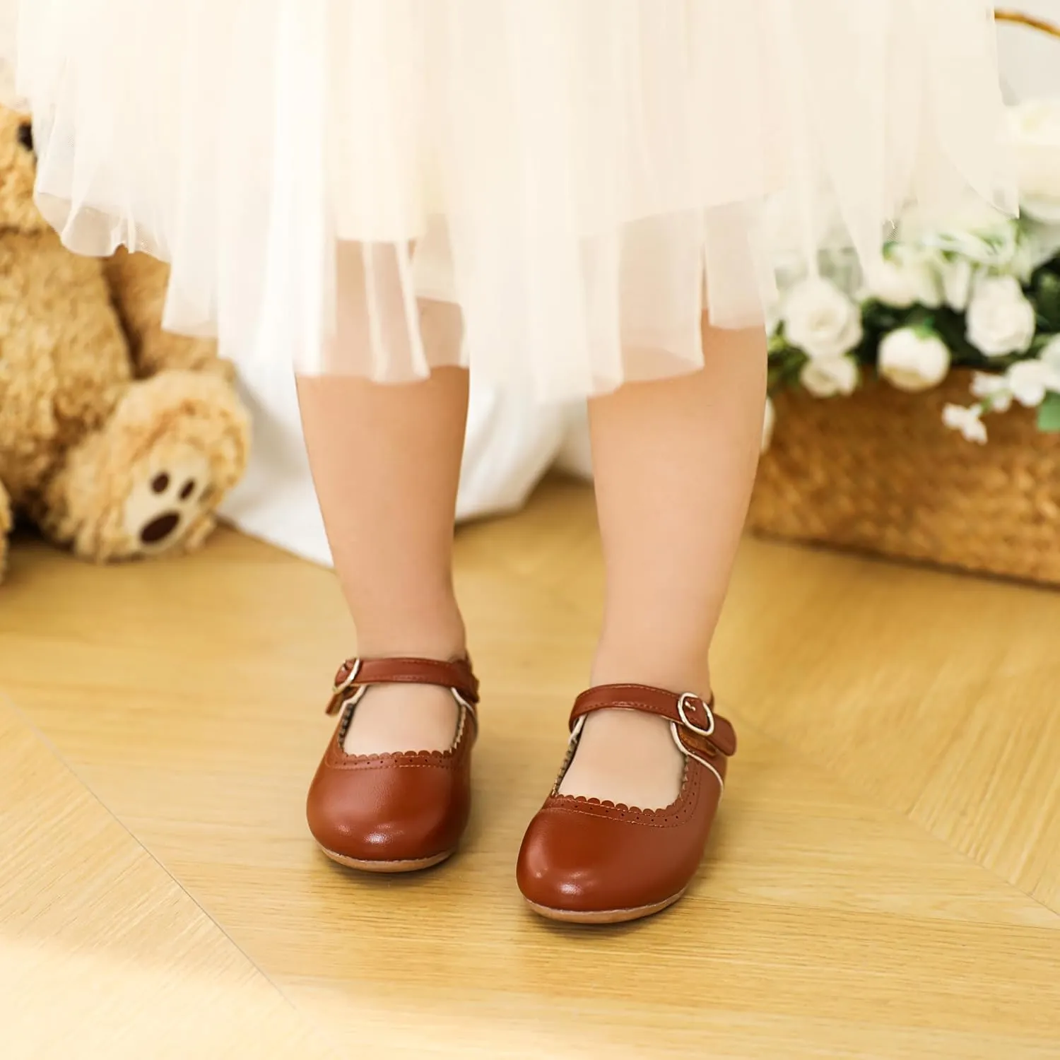 Toddler Ballet Flats for Girls - Princess Party Shoes Wedding & Dress