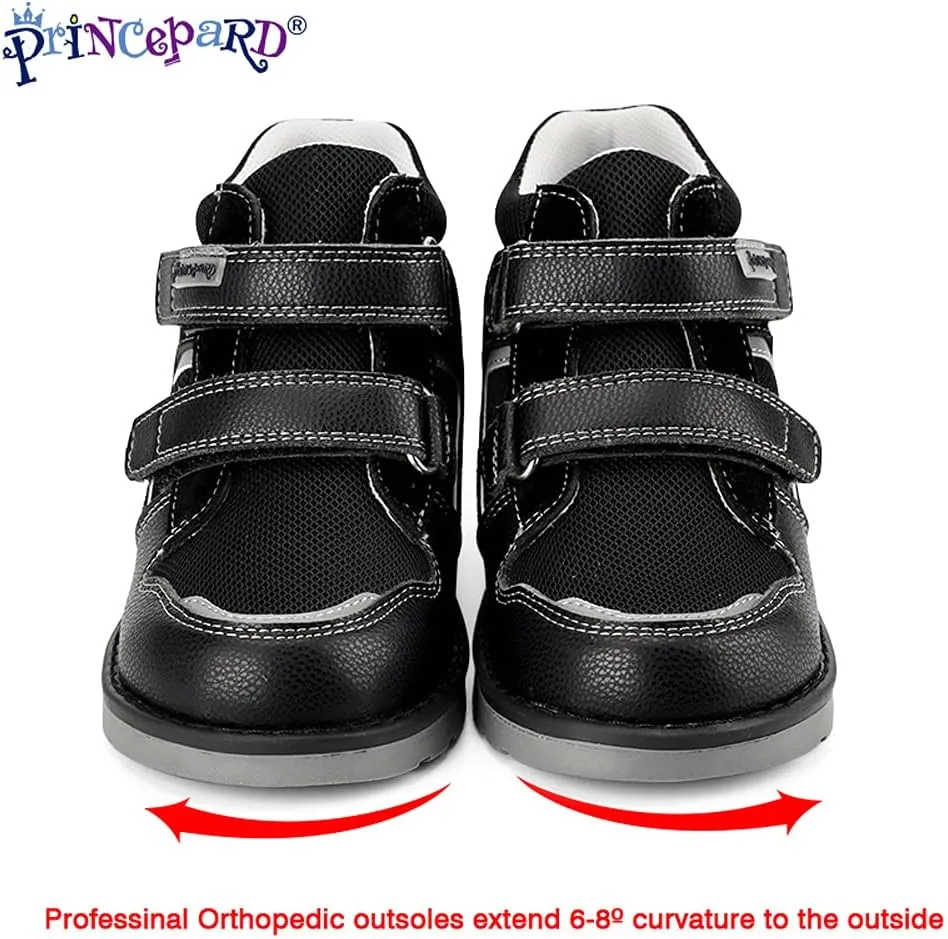 Toddlers Orthopedic Shoes,Kids High-top Corrective Sneakers for Boys and Girls with Arch and Ankle Support, Non-Slip Soles