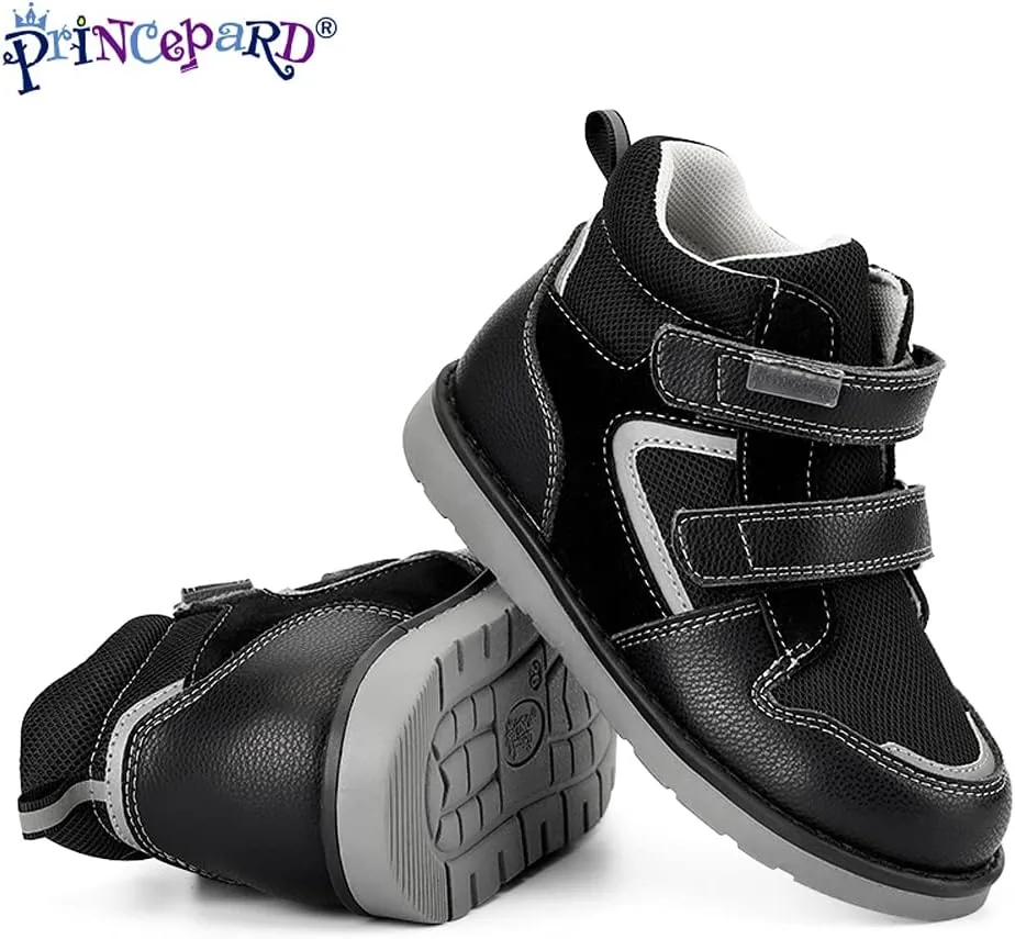 Toddlers Orthopedic Shoes,Kids High-top Corrective Sneakers for Boys and Girls with Arch and Ankle Support, Non-Slip Soles