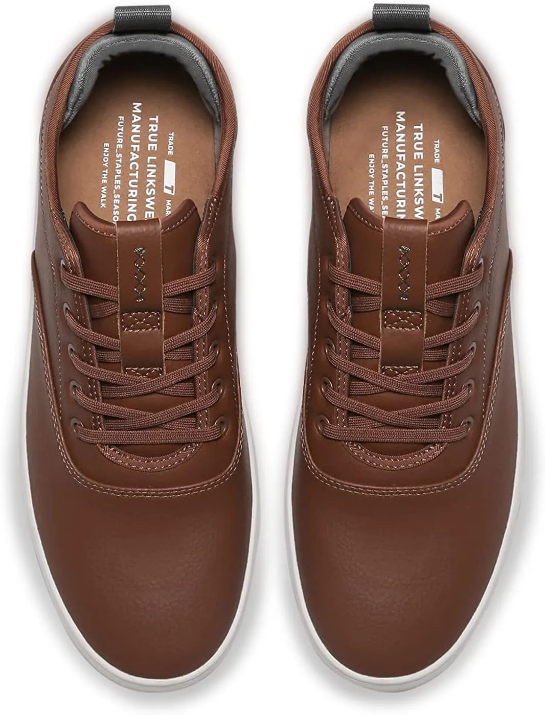 TRUE Linkswear FS-01 Women's Sneakers - Weather Resistant, Eco-Genuine Leather, Classic Style for All-Day Wear, Black