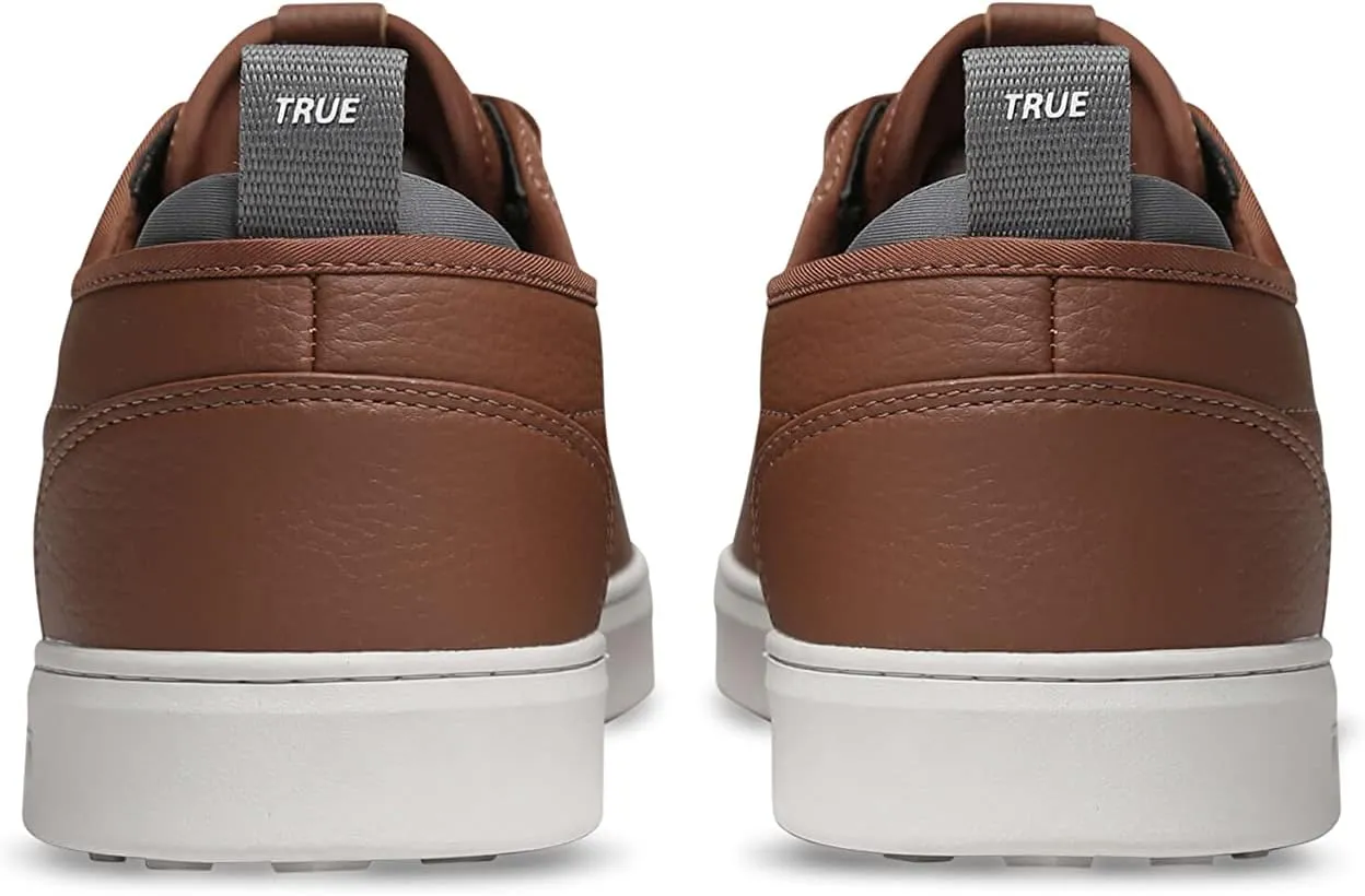 TRUE Linkswear FS-01 Women's Sneakers - Weather Resistant, Eco-Genuine Leather, Classic Style for All-Day Wear, Black