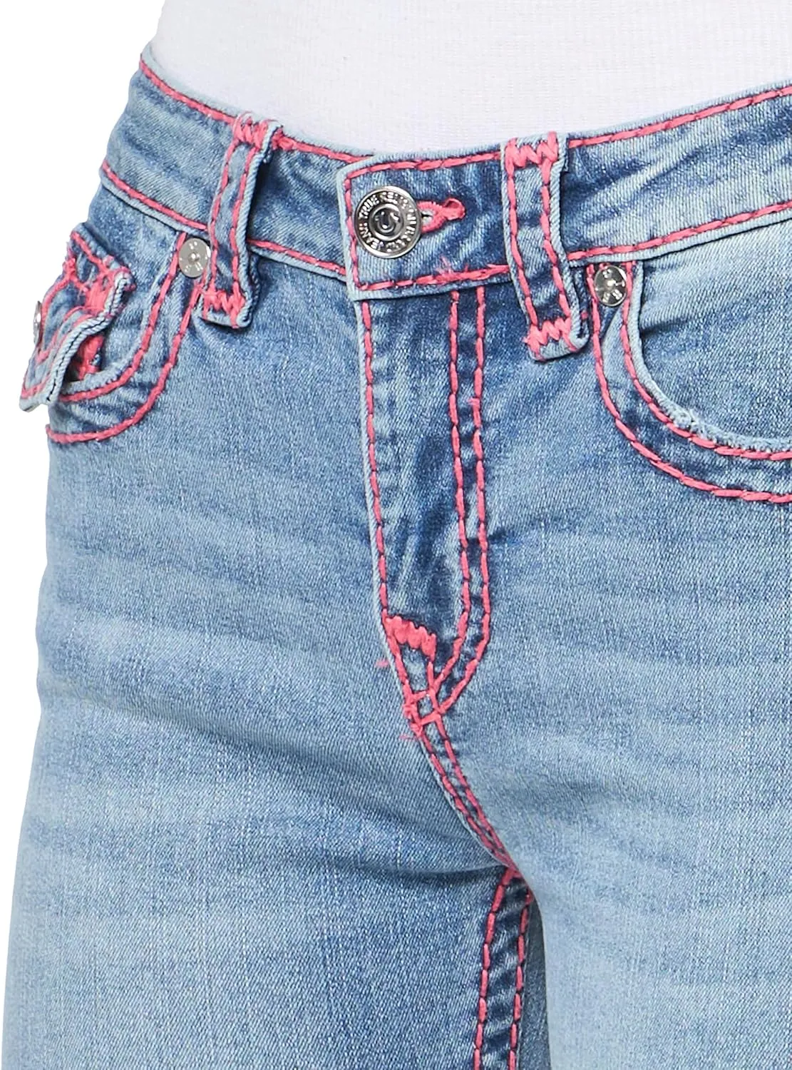 True Religion Women's Jennie Mid Rise Skinny Flap​ Super T