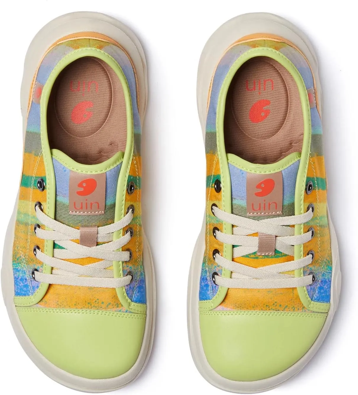 UIN Women's Skateboard Shoes Fashion Sneakers Walking Art Travel Shoes Segovia